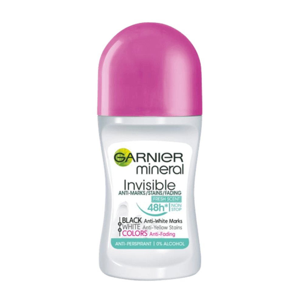 Garnier Mineral Anti-Perspirant Roll-On Invisible BWC Fresh Scent 50ml